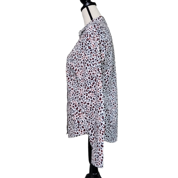 NWT Boden Modern Classic Button-down Blouse in Leopard - Picture 3 of 5